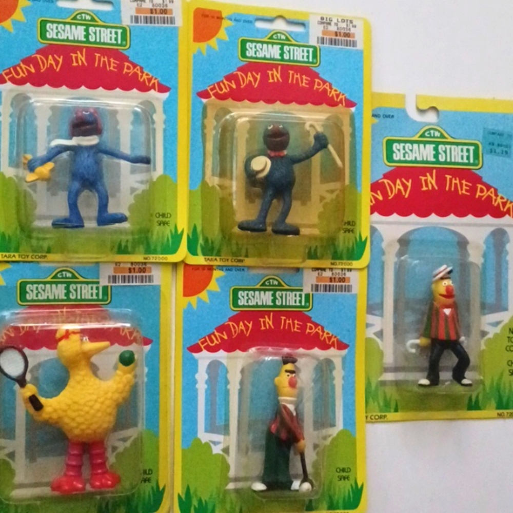 Sesame Street Collectibles Tara Toy School Figures Fun Park
